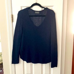 Wooden Ships Long Sleeve V Neck Sweater